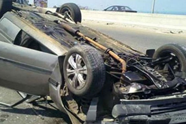  بسبب السرعة الزائدة.. إصابة 3 أشخاص فى حادث انقلاب سيارة بطنطا 