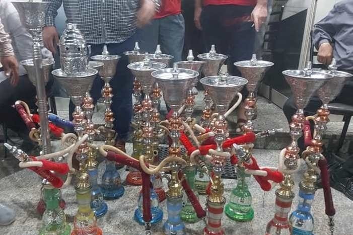 تشميع مقهى ومصادرة 20 شيشة في حملة على مقاهي دمنهور