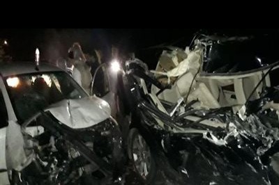 أصطدام سيارة ملاكى بأتوبيس بالشروق