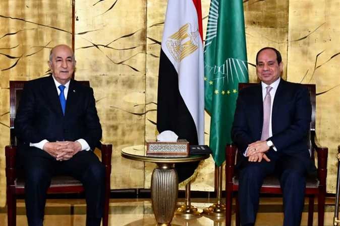 السيسي يستقبل بمطار القاهرة اليوم نظيره الجزائرى عبد المجيد تبون