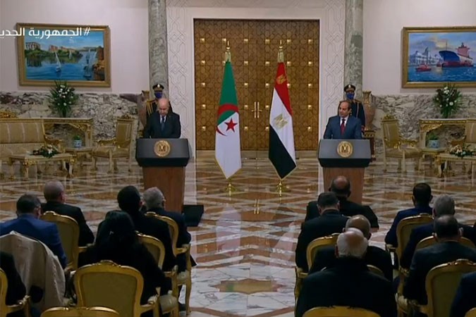 شاهد .. السيسى: اتفقت مع الرئيس تبون على استمرار التعاون فى مكافحة الإرهاب
