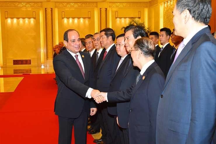 السيسي يصل العاصمة الصينية بكين