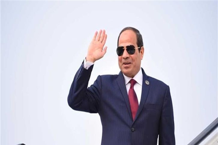 السيسي يصل مدينة بريست الفرنسية للمشاركة فى قمة