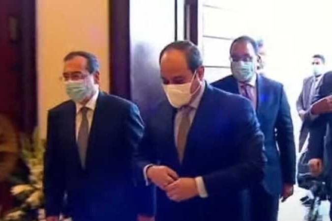 السيسى يصل مؤتمر إيجبس 2022 لافتتاحه