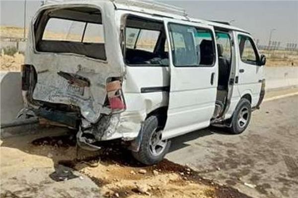 إصابة 9 أشخاص في انقلاب ميكروباص بصحراوي الإسكندرية