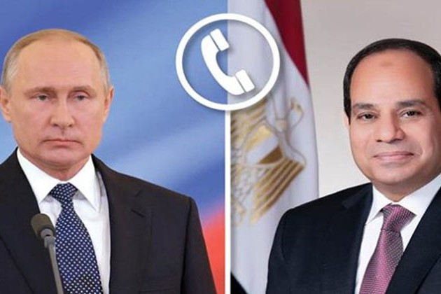 السيسي يجري اتصالاً هاتفياً مع بوتين بخصوص تطورات الازمة الروسية الأوكرانية