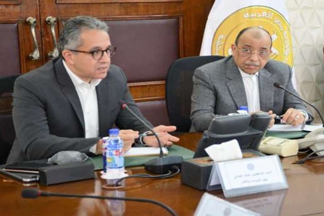 وزيرا التنمية والسياحة ومحافظ الأقصر يتابعون مستجدات تطوير مدينة إسنا التاريخية