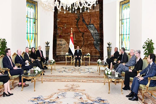 السيسي يؤكد لوفد الكونجرس على علاقات مصر الراسخة مع الولايات المتحدة