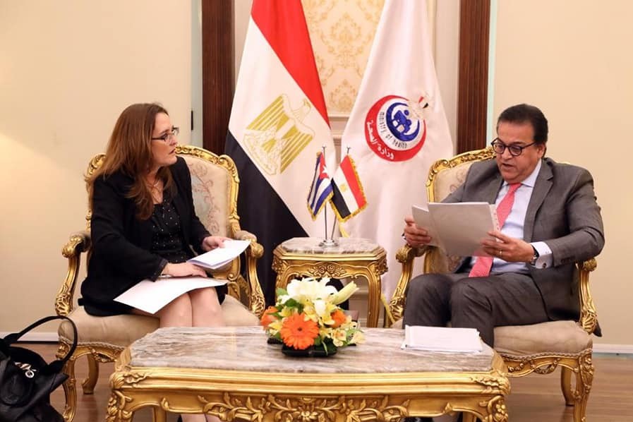 وزير التعليم العالي يستقبل سفيرة دولة كوبا لبحث سبل تعزيز التعاون في القطاع الصحي