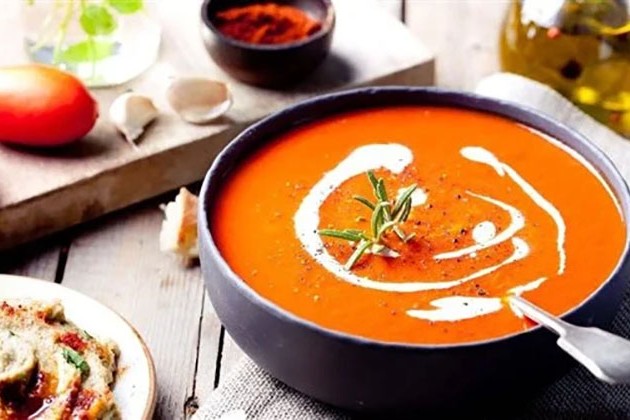 طريقة عمل شوربة كريمة الطماطم