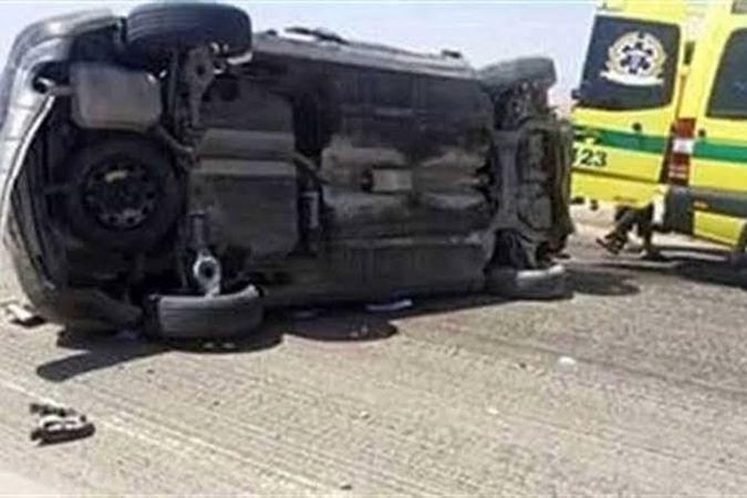 حادث تصادم بين سيارة وونش في طوخ ومصرع وصابة 5 أشخاص