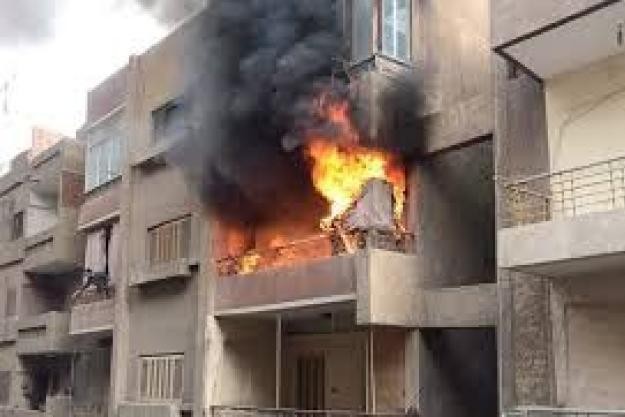 السيطرة على حريق داخل شقة سكنية في الجمالية