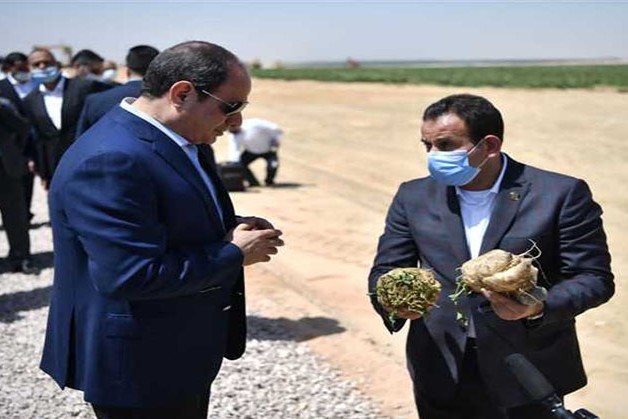 بث مباشر.. الرئيس السيسي يفتتح مشروع مستقبل مصر للإنتاج الزراعي