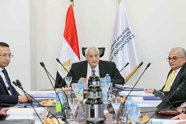 مجلس أمناء جامعة مصر للمعلوماتية ينعقد لأول مرة بمدينة المعرفة بالعاصمة الإدارية الجديدة