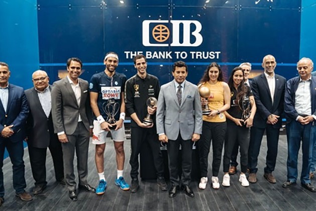 البنك التجاري الدولي يهنئ الفائزين بمنافسات «CIB بطولة العالم للإسكواش»