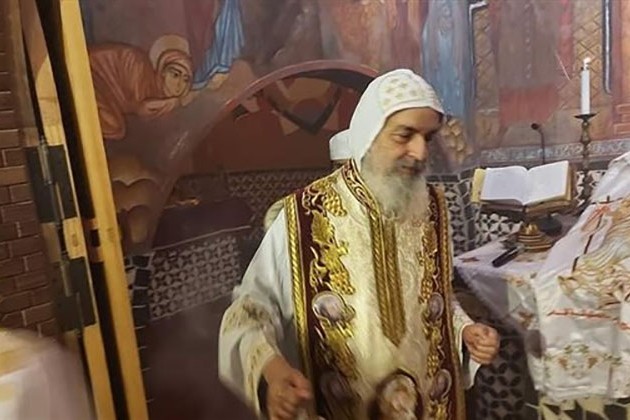 الأنبا مقار يترأس صلاة عيد الصعود المجيد بدير الحبيب