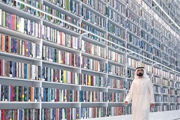 حاكم دبي يفتتح مكتبة بحثية بتقنيات حديثة