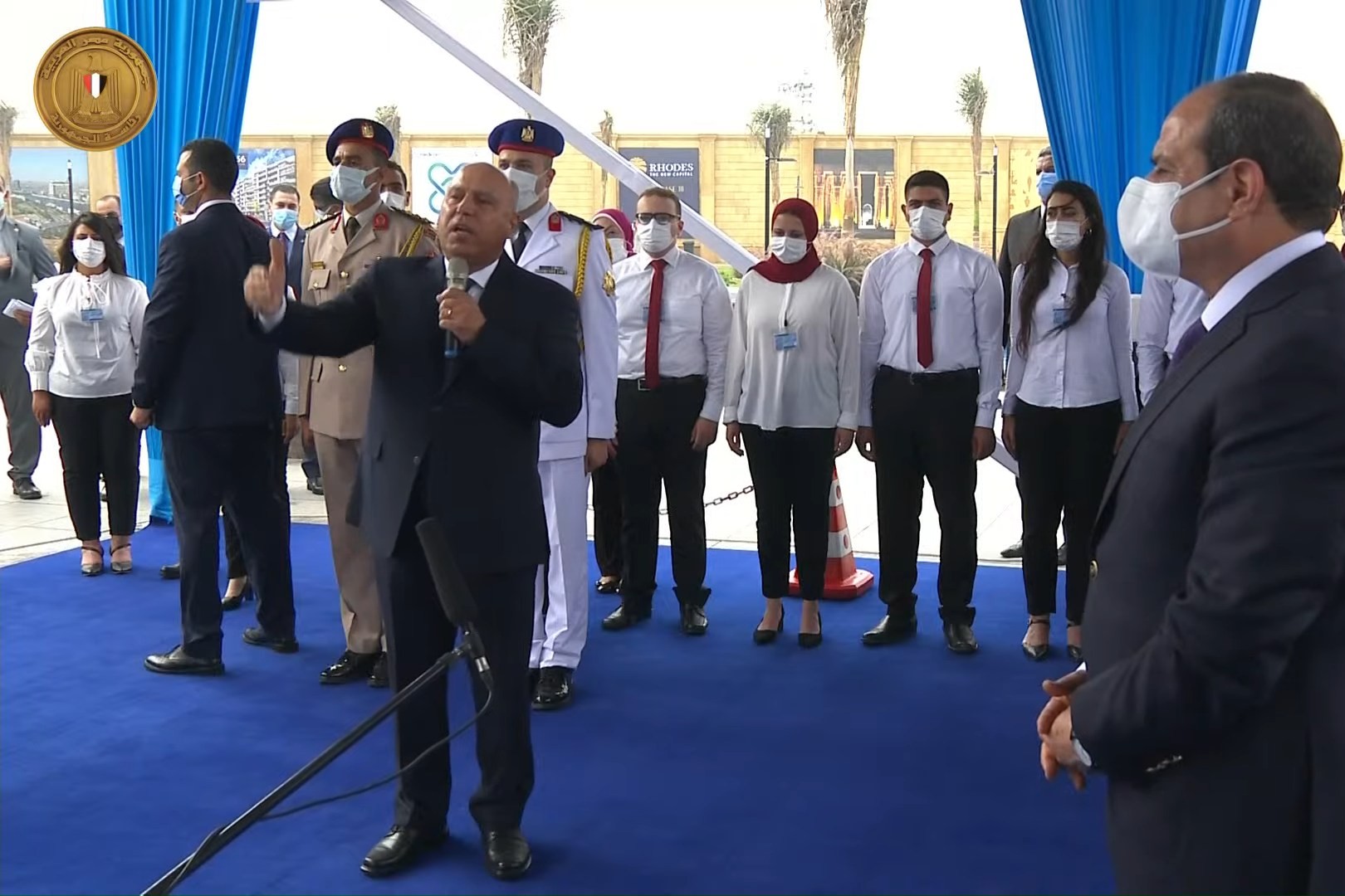 شاهد .. تفاصيل افتتاح السيسي لمحطة عدلي منصور المركزية والقطار الكهربائي