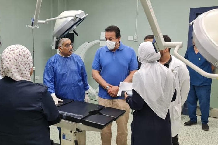 وزير الصحة يتفقد مستشفى الضبعة