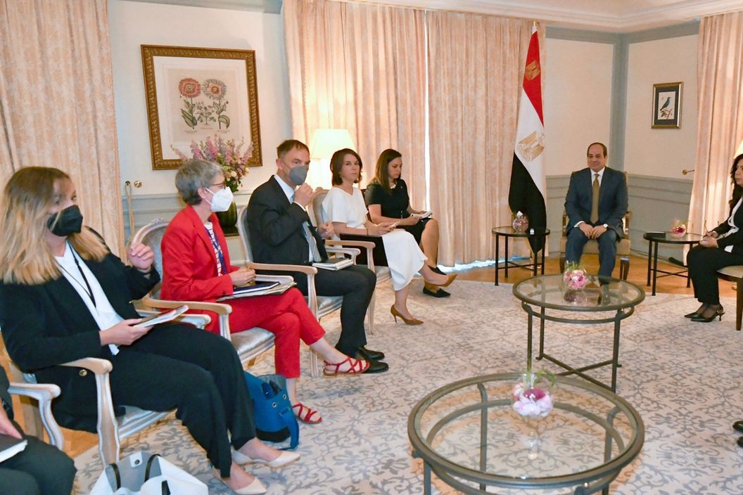 السيسي يستقبل وزيرة الخارجية الألمانية
