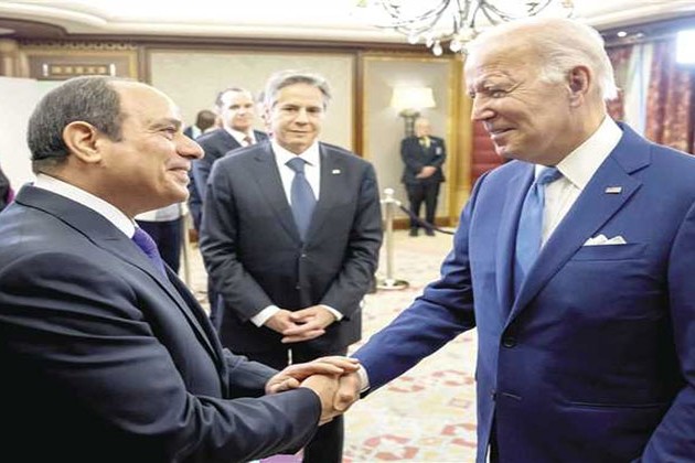 بايدن يشكر السيسى على جهود مصر في وقف إطلاق النار بغزة