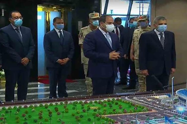 الرئيس السيسي يفتتح القرية الأولمبية بهيئة قناة السويس