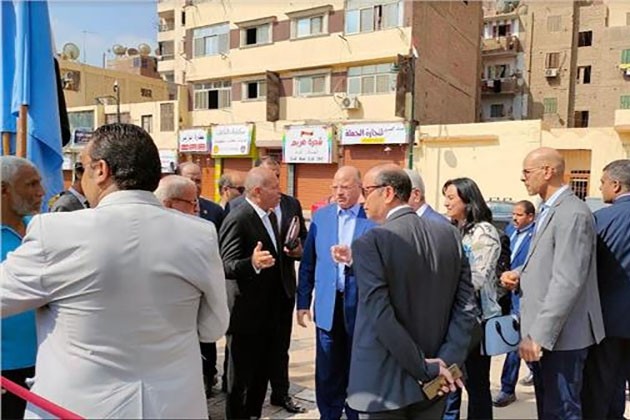 وزير التنمية المحلية يصل حديقة