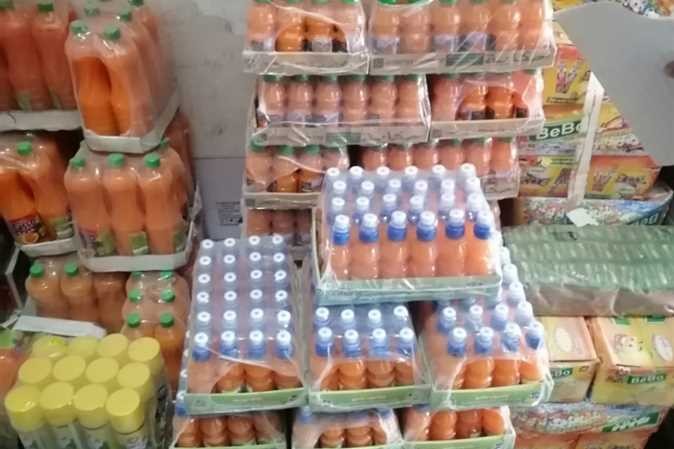 ضبط 500 عبوة عصير مجهولة المصدر جنوب بورسعيد