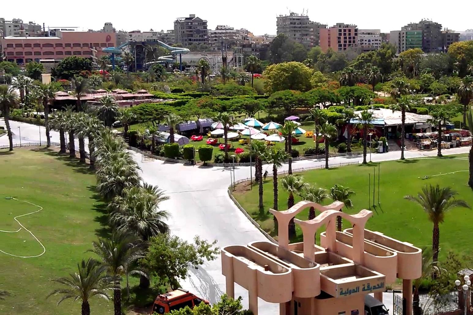 حقيقة تجريف الحديقة الدولية بمدينة نصر وإزالة الأشجار النادرة بها