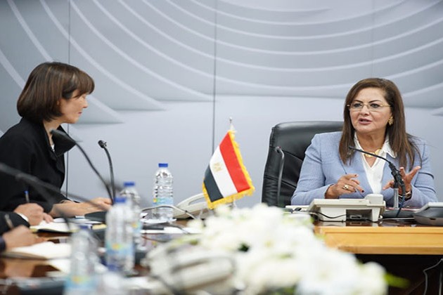 وزيرة التخطيط والتنمية الاقتصادية تلتقي المديرة الإقليمية للتنمية البشرية بالبنك الدولي